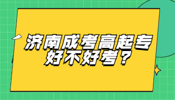 济南成考高起专