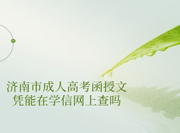 济南市成人高考函授文凭