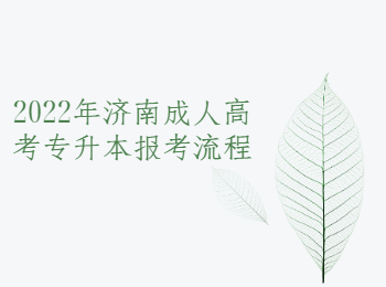 济南成人高考专升本报考流程
