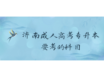 济南成人高考专升本