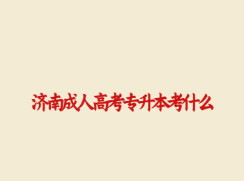 济南成人高考专升本
