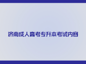 济南成人高考专升本考试内容