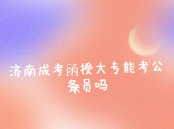 济南成考函授大专