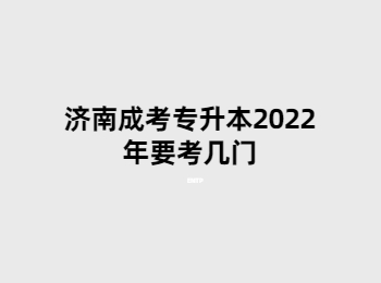 济南成考专升本2022年