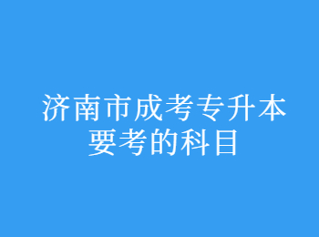 济南市成考专升 济南市成考