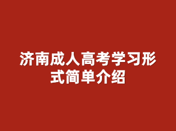 济南成人高考学习形式