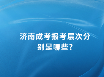 济南成考报考层次